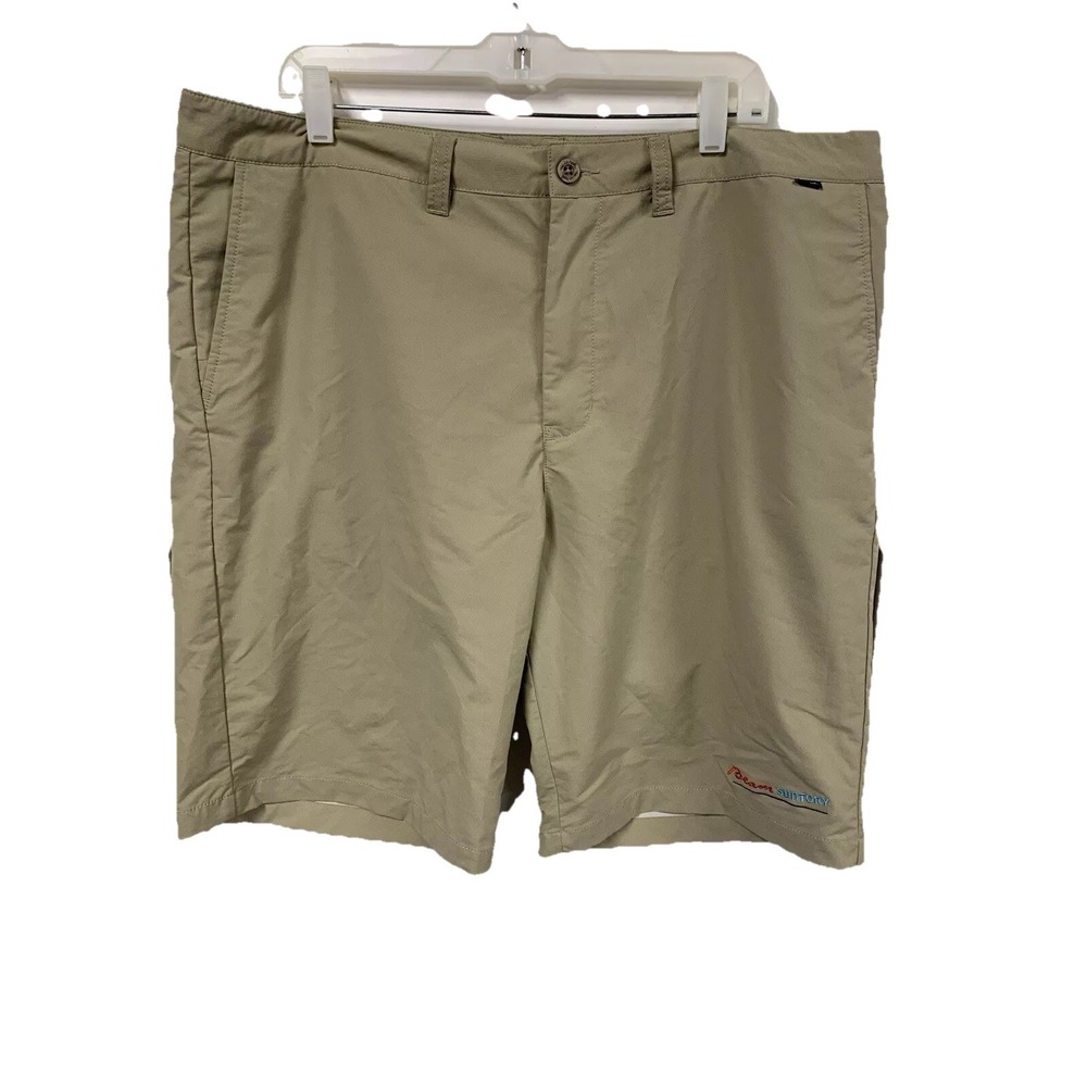 Travis Mathew Mens Prestige Shorts Khaki Brown Size  40 Flat‎ Front